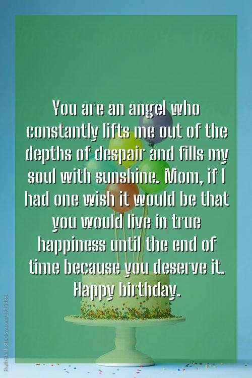 birthday wishes to mumma